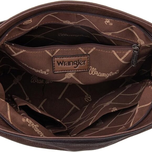 Wrangler Hobo Bags for Women Vegan Leather Top Handle Shoulder Purses and Handba - Picture 6 of 7